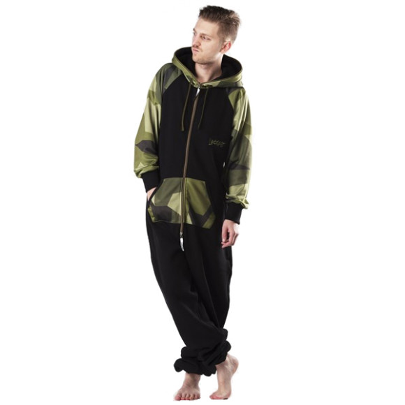 Lazzzy ® LIMITED Black Camo Green Jumpsuit Onesie...