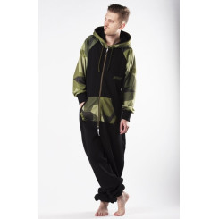 Lazzzy ® LIMITED Black Camo Green Jumpsuit Onesie Overall
