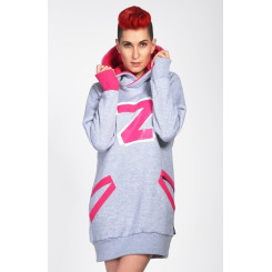 Lazzzy ® ZET Sweat - Hoodie Sweatshirt Grey XS