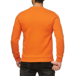 Red Bridge Herren Crewneck Sweatshirt Pullover Premium Basic Orange S
