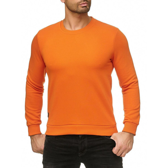 Red Bridge Herren Crewneck Sweatshirt Pullover Premium Basic Orange XL