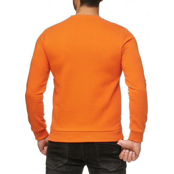 Red Bridge Herren Crewneck Sweatshirt Pullover Premium Basic Orange XXL